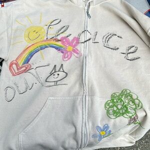 Urban Outfitters Scribble Zip Up